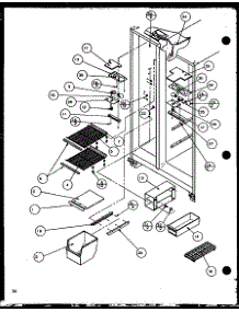 Freezer Shelvinng And Refrigerator Light (Sc22h / P7836014w) (Sc25h / P7836004w) parts for Amana Side-By-Side Refrigerator SC22H-P7836014W from AppliancePartsPros.com