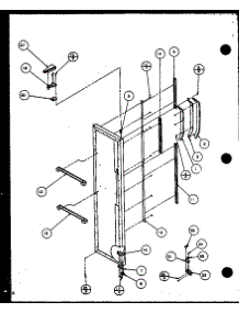 Freezer Door (Sc19j / P1116601w) parts for Amana Side-By-Side Refrigerator SC22J-P1116001W from AppliancePartsPros.com