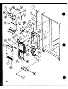 Evaporator And Air Handling (Sc19j / P1116601w) parts for Amana Side-By-Side Refrigerator SC22J-P1116001W from AppliancePartsPros.com