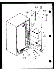 Rollers And Back Unit (Sc22j / P1116001w) (Sc22j / P1116002w) parts for Amana Side-By-Side Refrigerator SC22J-P1116001W from AppliancePartsPros.com