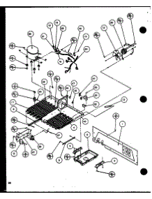 Machine Compartment (Sc19j / P1116601w) parts for Amana Side-By-Side Refrigerator SC22J-P1116002W from AppliancePartsPros.com