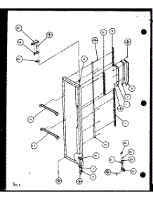 Freezer Door (Sc19j / P7804507w) parts for Amana Side-By-Side Refrigerator SC22J-P7870120W from AppliancePartsPros.com