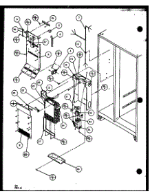 Evaporator And Handling (Sc19j / P7804507w) parts for Amana Side-By-Side Refrigerator SC22J-P7870120W from AppliancePartsPros.com