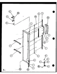 Freezer Door (Sc22j / P7870120w) (Sc22j / P1104030w) parts for Amana Side-By-Side Refrigerator SC22J-P7870120W from AppliancePartsPros.com