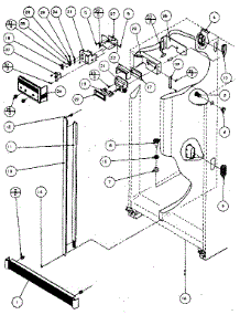 Refrigerator / Freezer Door Controls And Cabinet parts for Amana Side-By-Side Refrigerator SC25H from AppliancePartsPros.com