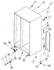 Rollers And Back Unit parts for Amana Side-By-Side Refrigerator SC25H from AppliancePartsPros.com