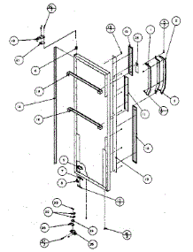Refrigerator Door, Hinge And Trim parts for Amana Side-By-Side Refrigerator SC25H from AppliancePartsPros.com