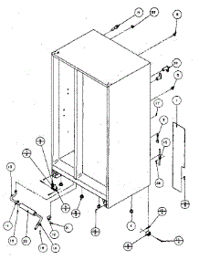 Rollers And Back Unit parts for Amana Side-By-Side Refrigerator SC25H from AppliancePartsPros.com
