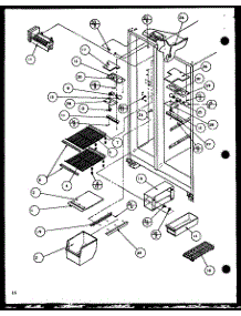 Freezer Shelving And Refrigerator Light (Sc19h / P7804504w) parts for Amana Side-By-Side Refrigerator SC25H-P7836004W from AppliancePartsPros.com