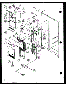 Evaporator And Air Handling (Sc19h / P7804504w) parts for Amana Side-By-Side Refrigerator SC25H-P7836004W from AppliancePartsPros.com