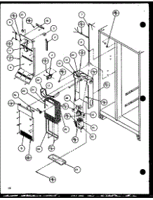 Freezer Evaporator And Air Handling (Sc25j / P7870113w) (Sc25jp / 7870114W) (Sc25j / P1104027w) (Sc25jp / P1104028w) parts for Amana Side-By-Side Refrigerator SC25J-P1104027W from AppliancePartsPros.com