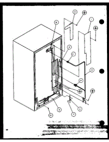 Rollers And Back Unit (Sc25j / P1116201w) (Sc25j / P1116202w) (Sc25jp / P1116203w) (Sc25jp / P1116204w) parts for Amana Side-By-Side Refrigerator SC25J-P1116201W from AppliancePartsPros.com