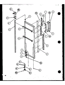 Refrigerator Door (Sc22j / P1116001w) (Sc22j / P1116002w) parts for Amana Side-By-Side Refrigerator SC25J-P1116202W from AppliancePartsPros.com