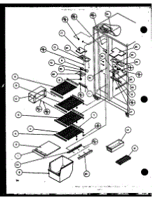 Freezer Shelving And Refrigerator Light (Sc22j / P1116001w) (Sc22j / P1116002w) parts for Amana Side-By-Side Refrigerator SC25J-P1116202W from AppliancePartsPros.com