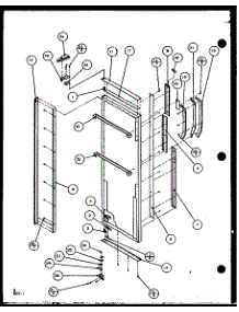 Refrigerator Door Hinge And Trim Parts (Sc25j / P7870113w) (Sc25jp / 7870114W) (Sc25j / P1104027w) (Sc25jp / P1104028w) parts for Amana Side-By-Side Refrigerator SC25JP-P1104028W from AppliancePartsPros.com