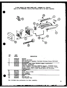 8 Cube Compact Ice Maker (Ic4 / P7808101w) parts for Amana Side-By-Side Refrigerator SC25JP-P1104028W from AppliancePartsPros.com