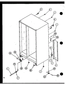 Rollers And Back Unit (Sc19j / P1116601w) parts for Amana Side-By-Side Refrigerator SC25JP-P1116203W from AppliancePartsPros.com