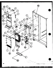 Freezer Evaporator And Air Handling (Sc25j / P1116201w) (Sc25j / P1116202w) (Sc25jp / P1116203w) (Sc25jp / P1116204w) parts for Amana Side-By-Side Refrigerator SC25JP-P1116203W from AppliancePartsPros.com