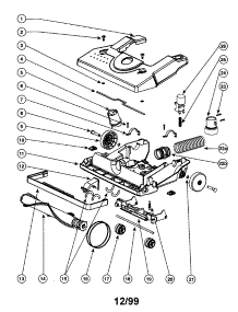Hood parts for Eureka Upright Vacuum SC4580AT from AppliancePartsPros.com