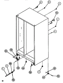 Drain & Rollers parts for Amana Side-By-Side Refrigerator SC519J-P7804505W from AppliancePartsPros.com