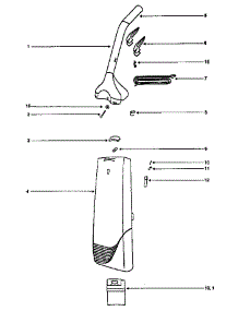 Handle And Bag Housing parts for Eureka Upright Vacuum SC6484DT from AppliancePartsPros.com