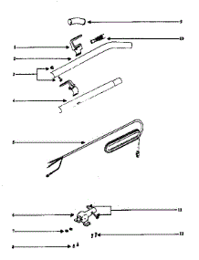 Handle Assembly parts for Eureka Upright Vacuum SC679J from AppliancePartsPros.com