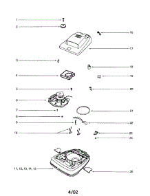 Motor / Hood / Base parts for Eureka Upright Vacuum SC679JGS from AppliancePartsPros.com
