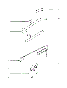 Handle parts for Eureka Upright Vacuum SC679JGS from AppliancePartsPros.com