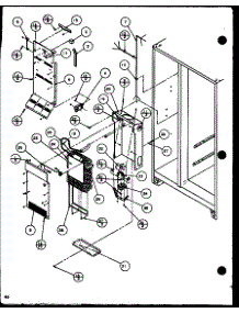 Evaporator And Air Handling (Scdt22h / P7836011w) (Scdt25h / P7836001w) parts for Amana Side-By-Side Refrigerator SCD19H-P7804503W from AppliancePartsPros.com