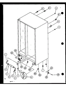 Drain And Rollers (Scd25j / P1116301w) (Scd25j / P1116302w) (Scd25jb / P1116303w) (Scd25jb / P1116304w) parts for Amana Side-By-Side Refrigerator SCD19J-P1116701W from AppliancePartsPros.com