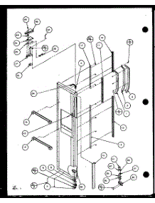 Freezer Door (Scd22j / P7870121w) (Scd22j / P1104021w) (Scd22j / P1104022w) parts for Amana Side-By-Side Refrigerator SCD19J-P7804506W from AppliancePartsPros.com