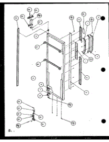 Refrigerator Door (Scd22j / P7870121w) (Scd22j / P1104021w) (Scd22j / P1104022w) parts for Amana Side-By-Side Refrigerator SCD22J-P1104021W from AppliancePartsPros.com