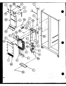 Freezer Evaporator And Air Handling (Scd19j / P7804506w) (Scd19j / P7804508w) parts for Amana Side-By-Side Refrigerator SCD22J-P1104022W from AppliancePartsPros.com