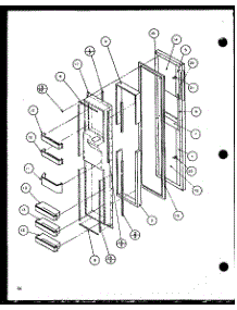 Freezer Door (Scd22j / P7870121w) (Scd22j / P1104021w) (Scd22j / P1104022w) parts for Amana Side-By-Side Refrigerator SCD22J-P1104022W from AppliancePartsPros.com