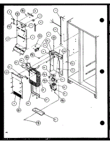 Evaporator And Air Handling (Scd22j / P7870121w) (Scd22j / P1104021w) (Scd22j / P1104022w) parts for Amana Side-By-Side Refrigerator SCD22J-P1104022W from AppliancePartsPros.com