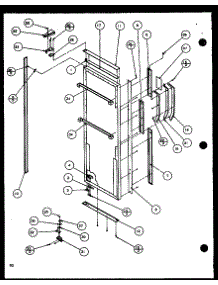 Refrigerator Door (Scd25jp / P1116305w) (Scd25jp / P1116306w) parts for Amana Side-By-Side Refrigerator SCD22J-P1116101W from AppliancePartsPros.com
