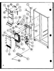 Freezer Evaporator And Air Handling (Scd19j / P1116701w) parts for Amana Side-By-Side Refrigerator SCD22J-P1116102W from AppliancePartsPros.com