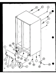 Drain And Rollers (Scd22j / P1116101w) (Scd22j / P1116102w) parts for Amana Side-By-Side Refrigerator SCD22J-P1116102W from AppliancePartsPros.com