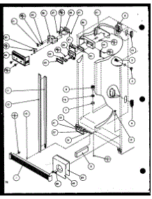 Refrigerator / Freezer Controls And Cabinet Part (Scd25j / P1116301w) (Scd25j / P1116302w) (Scd25jb / P1116303w) (Scd25jb / P1116304w) parts for Amana Side-By-Side Refrigerator SCD22J-P1116102W from AppliancePartsPros.com