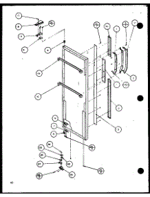 Refrigerator Door (Scd19j / P7804506w) (Scd19j / P7804508w) parts for Amana Side-By-Side Refrigerator SCD22J-P7870121W from AppliancePartsPros.com