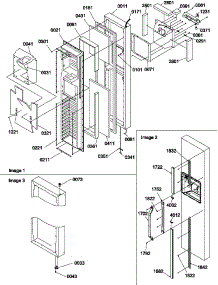 Freezer Door parts for Amana Side-By-Side Refrigerator SCD22TBL-P1303511WL from AppliancePartsPros.com