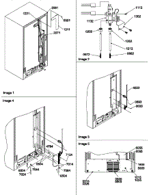 Cabinet Back parts for Amana Side-By-Side Refrigerator SCD22TBW-P1303511WW from AppliancePartsPros.com