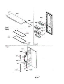 Refrigerator / Door Trim / Handles parts for Amana Side-By-Side Refrigerator SCD23VBL-P1315305WL from AppliancePartsPros.com