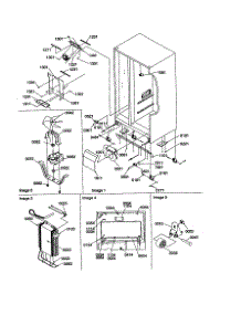 Drain System / Rollers / Evaporator parts for Amana Side-By-Side Refrigerator SCD23VBW-P1315305WW from AppliancePartsPros.com