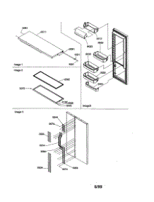 Refrigerator Door / Trim / Handles parts for Amana Side-By-Side Refrigerator SCD23VL-P1315303WL from AppliancePartsPros.com