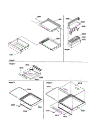 Deli / Shelves / Crisper / Accessories parts for Amana Side-By-Side Refrigerator SCD23VL-P1315303WL from AppliancePartsPros.com