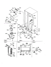 Drain System / Rollers / Evaporator parts for Amana Side-By-Side Refrigerator SCD23VW-P1315303WW from AppliancePartsPros.com