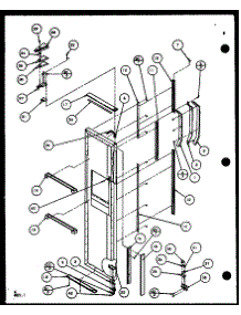 Freezer Door (Scd25j / P1104013w) (Scd25jb / P1104015w) (Scd25jp / P1104017w) parts for Amana Side-By-Side Refrigerator SCD25J-P1104014W from AppliancePartsPros.com