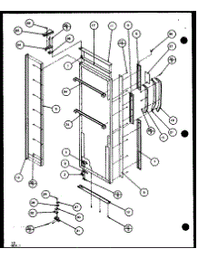 Refrigerator Door (Scd25j / P1104013w) (Scd25jb / P1104015w) (Scd25jp / P1104017w) parts for Amana Side-By-Side Refrigerator SCD25J-P1104014W from AppliancePartsPros.com