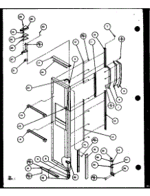 Freezer Door (Scd25j / P1104014w) (Scd25jb / P1104016w) (Scd25jp / P1104018w) parts for Amana Side-By-Side Refrigerator SCD25J-P1104014W from AppliancePartsPros.com